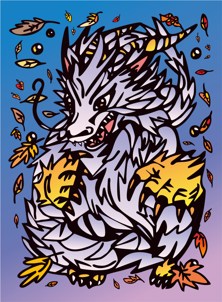 Biały smok azjatycki w moim stylu