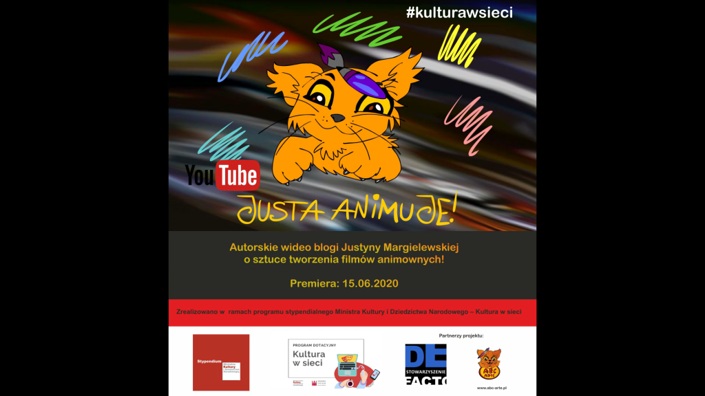 Grafika promocyjna 2 serii JUSTA ANIMUJE 